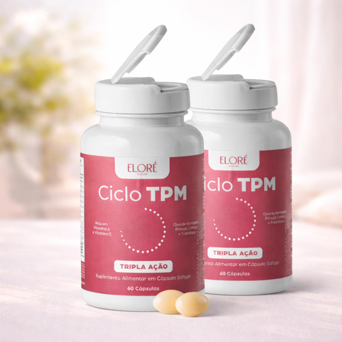 Ciclo TPM Tripla Ação Eloré - Kit com 120 cápsulas